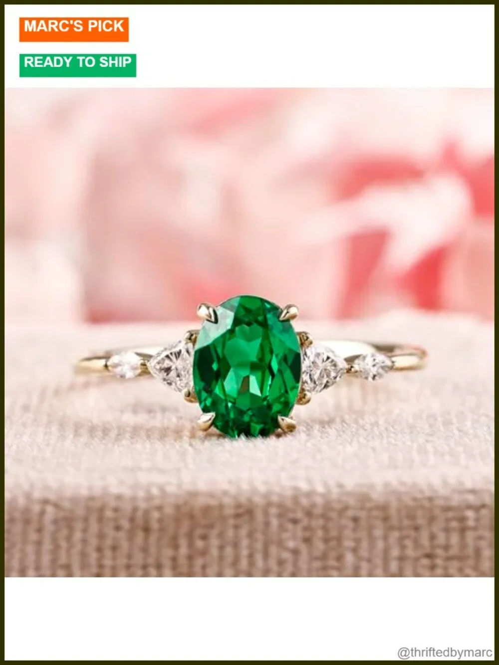 1.5ct Moissanite Oval Engagement Ring 14k Gold Vermeil S925 Silver Wedding